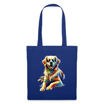 Lustige Golden Retriever Hund Kunst Hundebesitzer - Stoffbeutel - Royalblau - Vorne