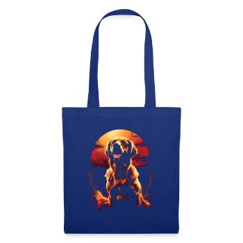 Funny Golden Retriever Dog Art Dog Owner - Tote Bag - royal blue - Front