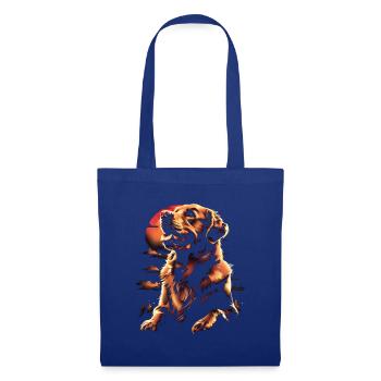 Lustige Golden Retriever Hund Kunst Hundebesitzer - Stoffbeutel - Royalblau - Vorne