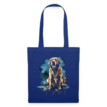 Lustige Golden Retriever Hund Kunst Hundebesitzer - Stoffbeutel - Royalblau - Vorne
