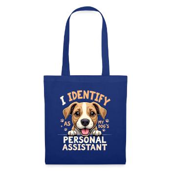 Funny Dog Art Dog Owner Dog Assistant - Tote Bag - royal blue - Front