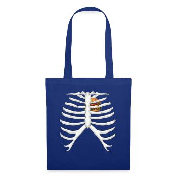 Funny Skeleton Burger Love Costume Halloween - Tote Bag - royal blue - Front