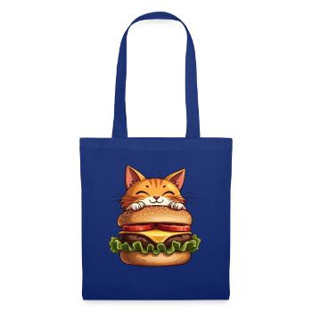Cat Fast Food Burger Cats Hamburger Cat Lover - Tote Bag - royal blue - Front