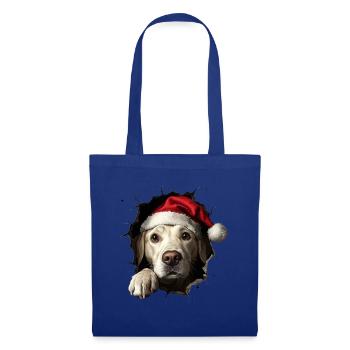 Hundebesitzer Hunde Weihnachten Weihnachts Hund - Stoffbeutel - Royalblau - Vorne