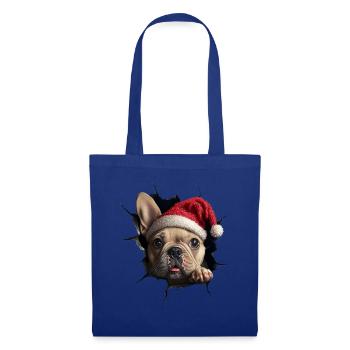 Hundebesitzer Hunde Weihnachten Weihnachts Hund - Stoffbeutel - Royalblau - Vorne