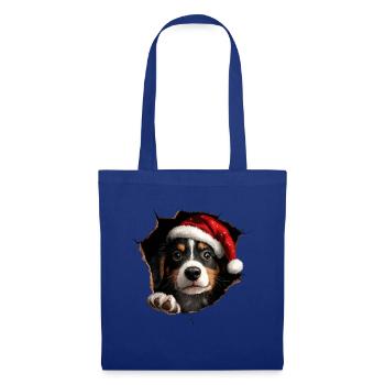 Hundebesitzer Hunde Weihnachten Weihnachts Hund - Stoffbeutel - Royalblau - Vorne