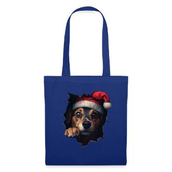 Hundebesitzer Hunde Weihnachten Weihnachts Hund - Stoffbeutel - Royalblau - Vorne