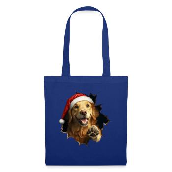 Hundebesitzer Hunde Weihnachten Weihnachts Hund - Stoffbeutel - Royalblau - Vorne