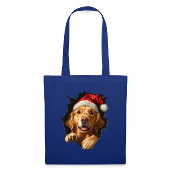 Hundebesitzer Hunde Weihnachten Weihnachts Hund - Stoffbeutel - Royalblau - Vorne