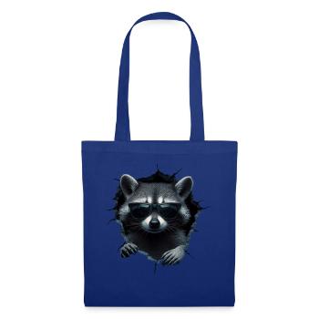 drôle raton laveur raton laveur amant mignon zoo animal - Sac en tissu - bleu royal - Devant