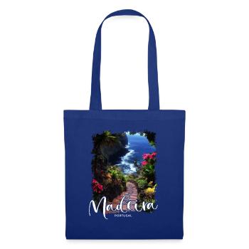 Île de Madère Portugal Vacances Visites Souvenirs - Sac en tissu - bleu royal - Devant