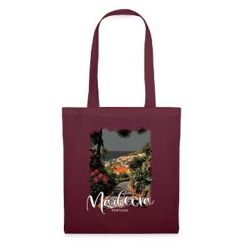 Île de Madère Portugal Vacances Visites Souvenirs - Sac en tissu - bordeaux - Devant