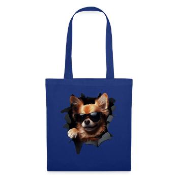 Lustiges Hunde Hundebesitzer Süßer Hund Chihuahua - Stoffbeutel - Royalblau - Vorne