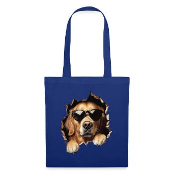 Drôle de chiens Propriétaire de chien Chien mignon Retriever - Sac en tissu - bleu royal - Devant
