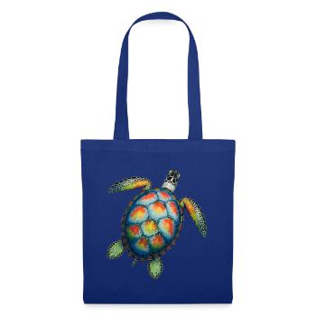 Amoureux des tortues de mer Motif safari animalier - Sac en tissu - bleu royal - Devant