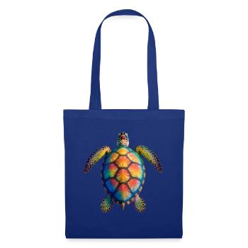 Amoureux des tortues de mer Motif safari animalier - Sac en tissu - bleu royal - Devant