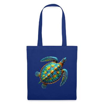 Amoureux des tortues de mer Motif safari animalier - Sac en tissu - bleu royal - Devant