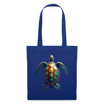 Amoureux des tortues de mer Motif safari animalier - Sac en tissu - bleu royal - Devant