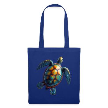 Amoureux des tortues de mer Motif safari animalier - Sac en tissu - bleu royal - Devant