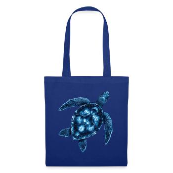 Amoureux des tortues de mer Motif safari animalier - Sac en tissu - bleu royal - Devant