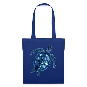 Amoureux des tortues de mer Motif safari animalier - Sac en tissu - bleu royal - Devant
