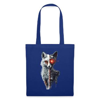 Funny Robot Fox Cyborg Animal Fox Cute Fox - Tote Bag - royal blue - Front