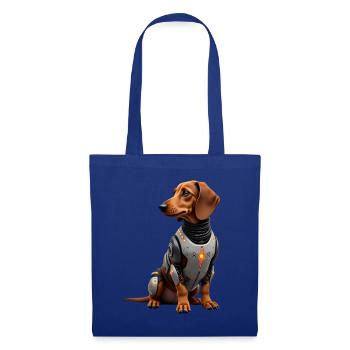 Drôle Robot Chien Cyborg Animal AI Chien Robot - Sac en tissu - bleu royal - Devant