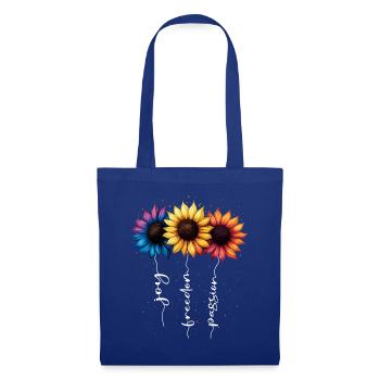 Summer Flowers Flower Inspiration Motivational Saying - Tote Bag - royal blue - Front