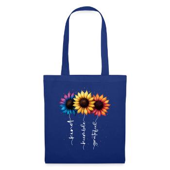 Summer Flowers Flower Inspiration Motivational Saying - Tote Bag - royal blue - Front