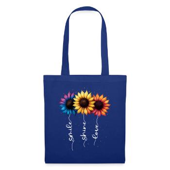 Summer Flowers Flower Inspiration Motivational Saying - Tote Bag - royal blue - Front