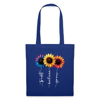 Summer Flowers Flower Inspiration Motivational Saying - Tote Bag - royal blue - Front