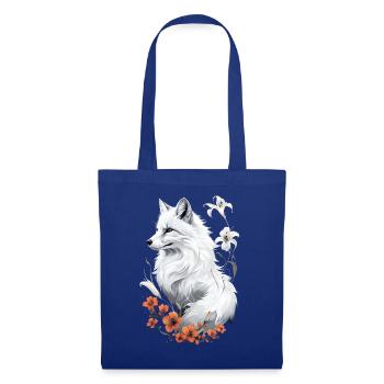 Fox Lover Woodland Flowers Art Foxes Cute Fox - Tote Bag - royal blue - Front
