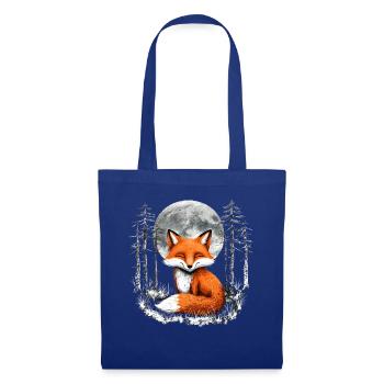 Fox Lover Woodland Flowers Art Foxes Cute Fox - Tote Bag - royal blue - Front