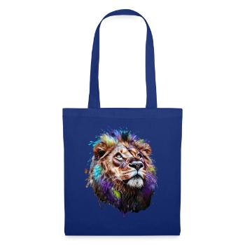 Lion Lover Wildlife Safari Art Lion Colorful - Tote Bag - royal blue - Front