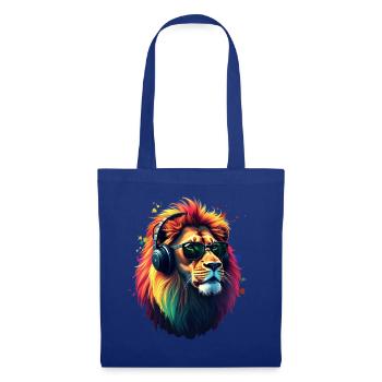 Lion Lover Wildlife Safari Art Lion Colorful - Tote Bag - royal blue - Front