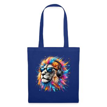 Lion Lover Wildlife Safari Art Lion Colorful - Tote Bag - royal blue - Front