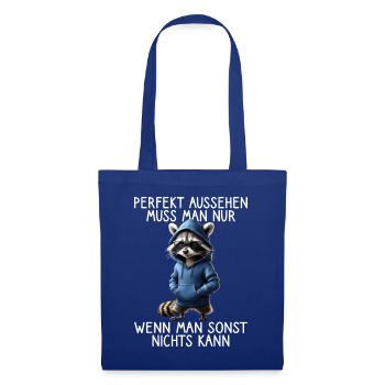 Funny Raccoon Saying Animal Lover Funny Raccoon - Tote Bag - royal blue - Front