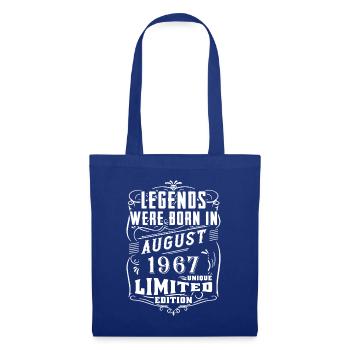 Anniversaire Août 1967 Année Edition Limitée Légende - Sac en tissu - bleu royal - Devant