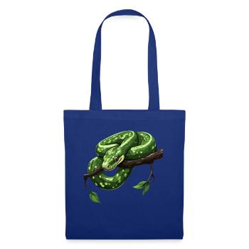 Green Tree Python Snakes Lover Terrarium - Tote Bag - royal blue - Front