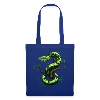 Green Tree Python Snakes Lover Terrarium - Tote Bag - royal blue - Front