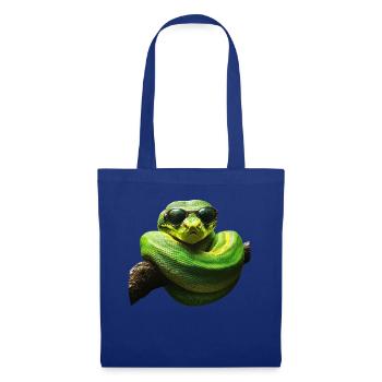 Arbre vert Python Serpents Amoureux Terrarium - Sac en tissu - bleu royal - Devant