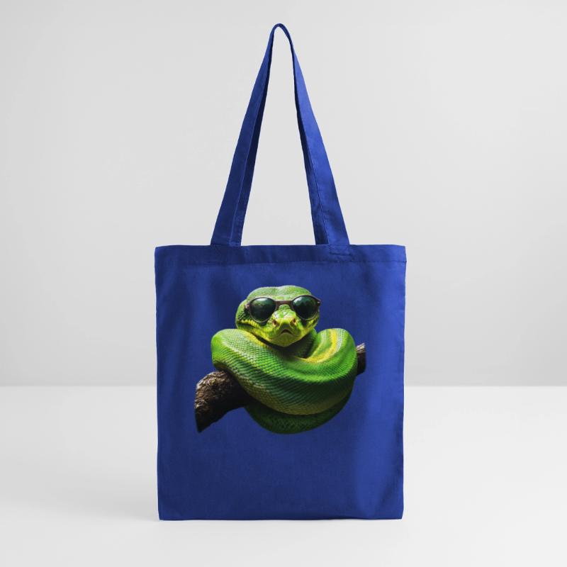Green Tree Python Snakes Lover Terrarium Tote Bag