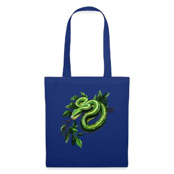 Green Tree Python Snakes Lover Terrarium - Tote Bag - royal blue - Front