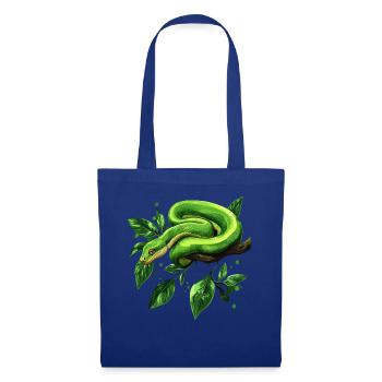 Arbre vert Python Serpents Amoureux Terrarium - Sac en tissu - bleu royal - Devant