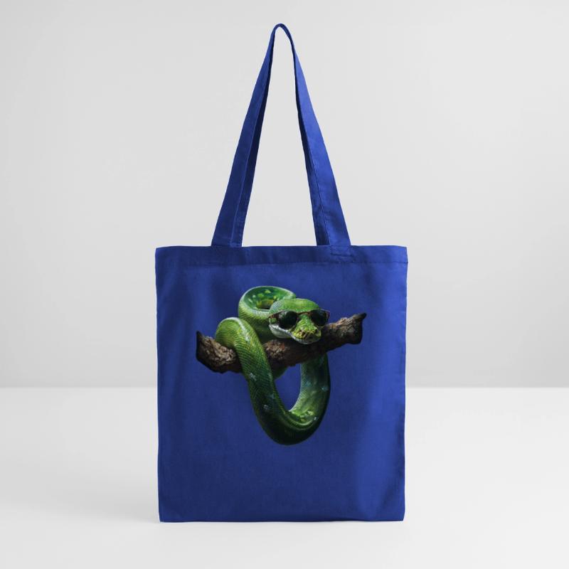 Green Tree Python Snakes Lover Terrarium Tote Bag