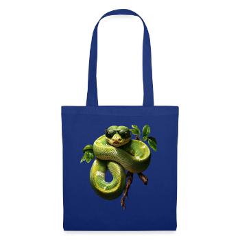 Arbre vert Python Serpents Amoureux Terrarium - Sac en tissu - bleu royal - Devant