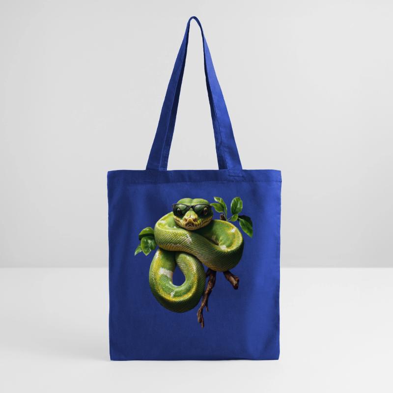 Green Tree Python Snakes Lover Terrarium Tote Bag