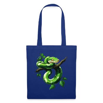 Green Tree Python Snakes Lover Terrarium - Tote Bag - royal blue - Front