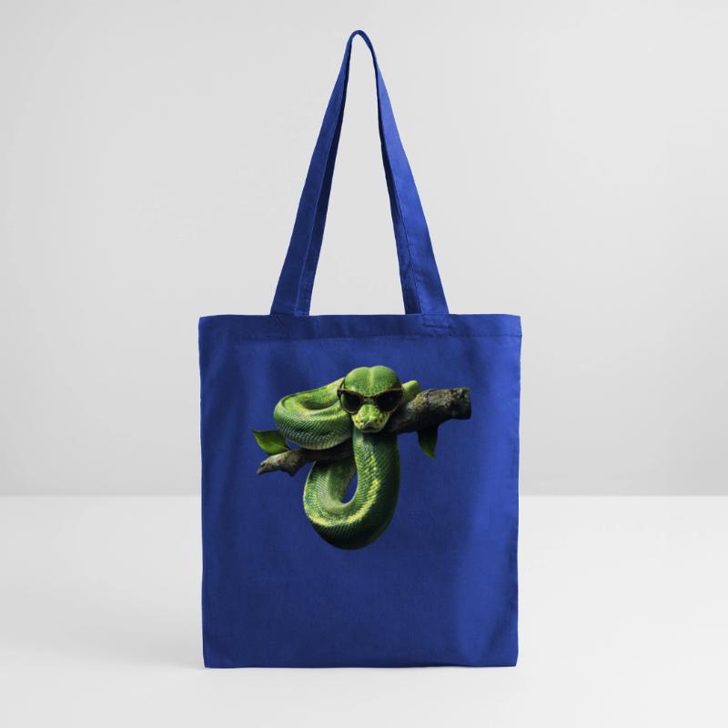 Green Tree Python Snakes Lover Terrarium Tote Bag