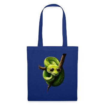 Arbre vert Python Serpents Amoureux Terrarium - Sac en tissu - bleu royal - Devant